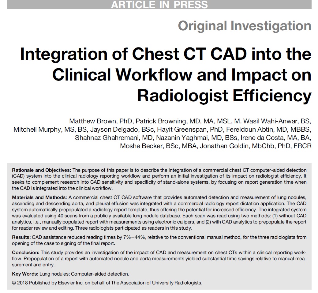 research articles in radiology